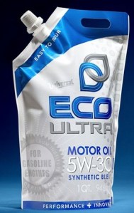 Ulei de motor in ambalaj flexibil