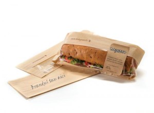 Punga de hartie cu fereastra pentru bagheta