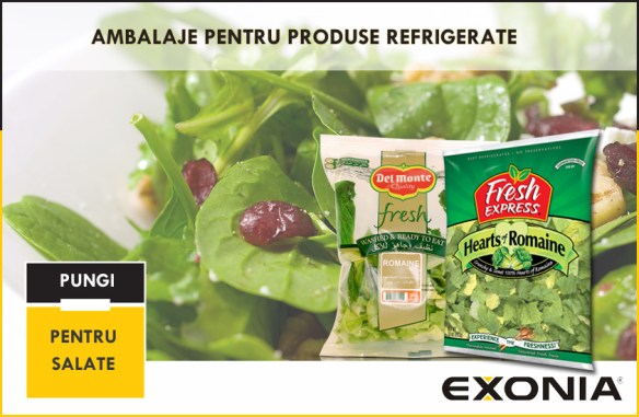 Pungi si folie pentru ambalare salate congelate de la Fabrica De