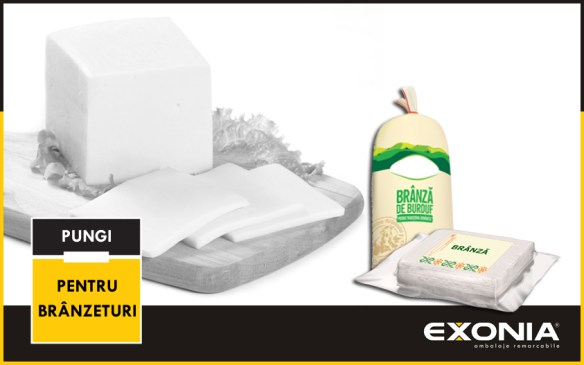 Pungi polietilena pentru ambalare branzeturi