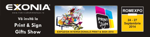 Fabrica De Ambalaje Exonia - Invitatie la Print & Sign si Gifts Show 2014 Romexpo