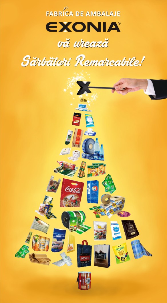Echipa Fabricii De Ambalaje Exonia va ureaza Sarbatori Remarcabile si La Multi Ani!
