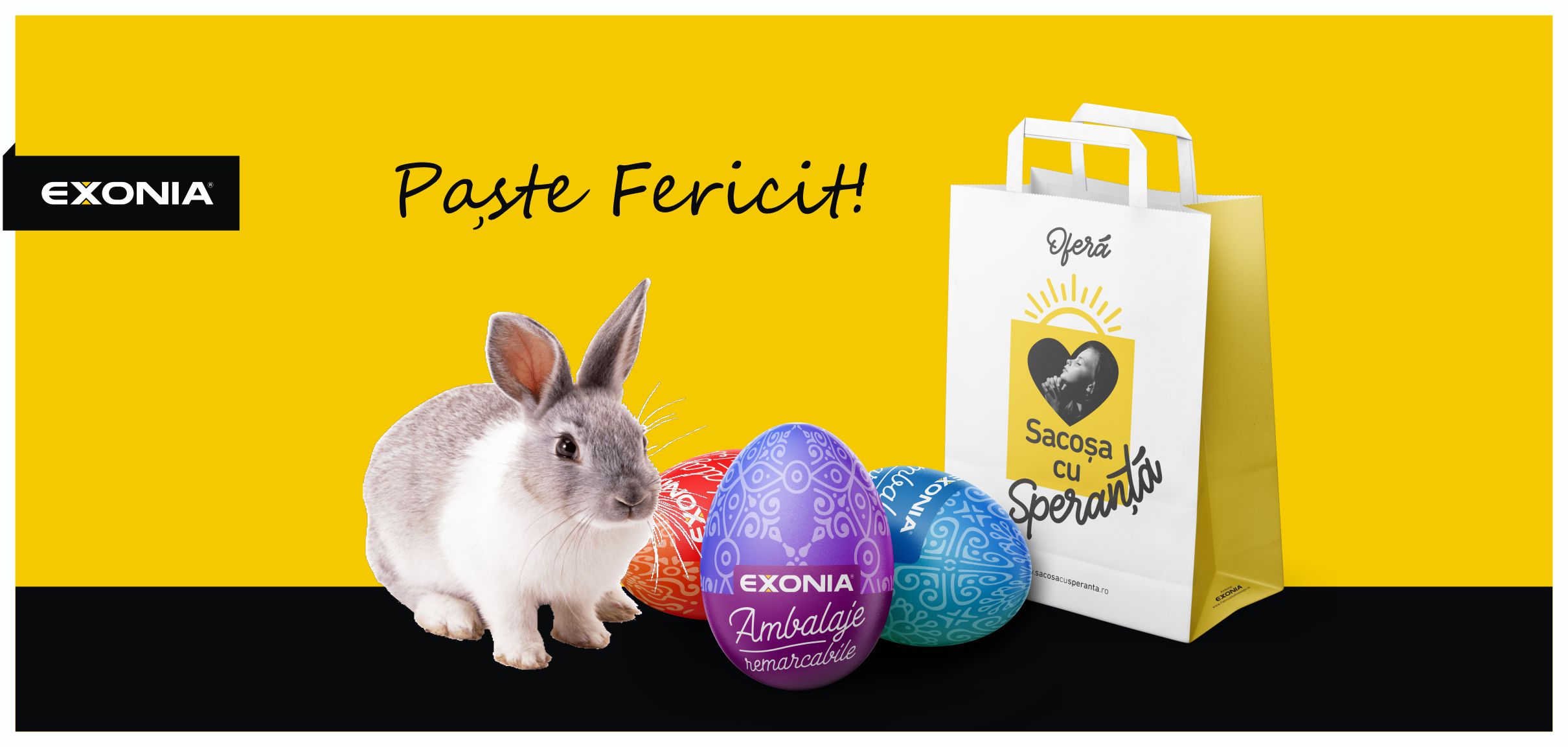 Echipa Fabricii De Ambalaje EXONIA vă urează un Paşte Fericit!